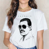 Freddie Mercury t shirt Ullzang tshirt women female hip hop new t-shirt ulzzang Queen Band aesthetic summer Casual femme Graphic