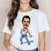 Freddie Mercury t shirt Ullzang tshirt women female hip hop new t-shirt ulzzang Queen Band aesthetic summer Casual femme Graphic