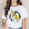 Freddie Mercury t shirt Ullzang tshirt women female hip hop new t-shirt ulzzang Queen Band aesthetic summer Casual femme Graphic
